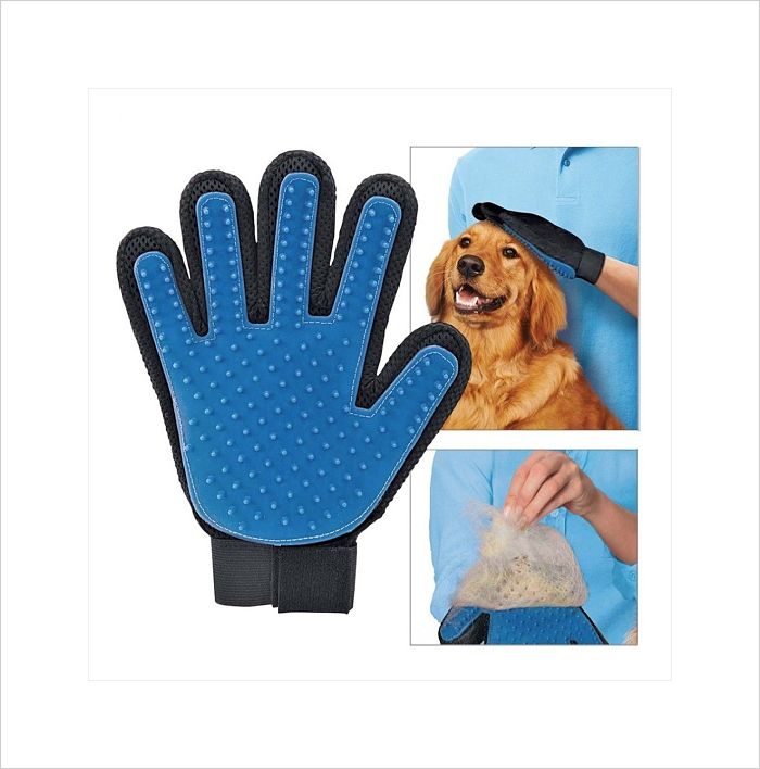 Guante Quita Pelo Cepillo Perro Gato masajeador para tu mascota