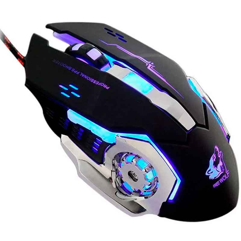 Mouse Gaming Ziyou Lang Recargable X7 Inalámbrico Usb