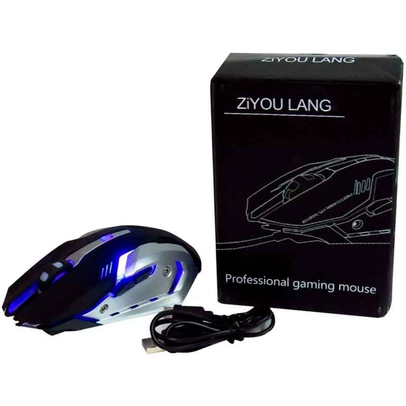 Mouse Gaming Ziyou Lang Recargable X7 Inalámbrico Usb