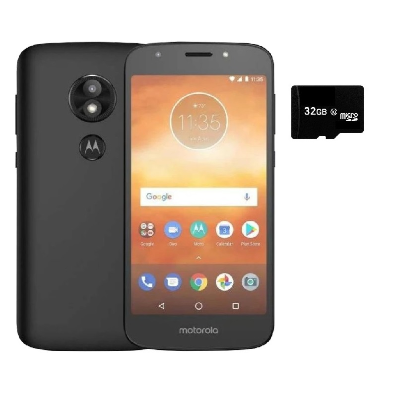 Celular Motorola Moto E5 Play 16GB 2GB RAM Huella Digital Nuevo Negro + Micro SD 64GB