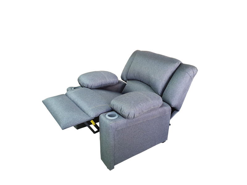RECLINABLE SHERATON CURRY GRIS ESPACIO MUEBLES .