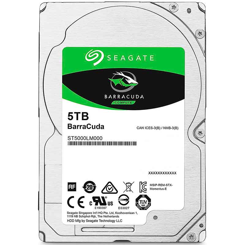 Disco Duro Interno 5TB Seagate Barracuda 5400RPM 2.5 SATA III ST5000LM000