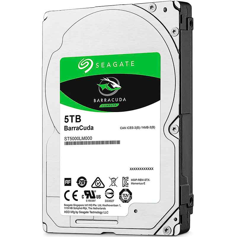 Disco Duro Interno 5TB Seagate Barracuda 5400RPM 2.5 SATA III ST5000LM000