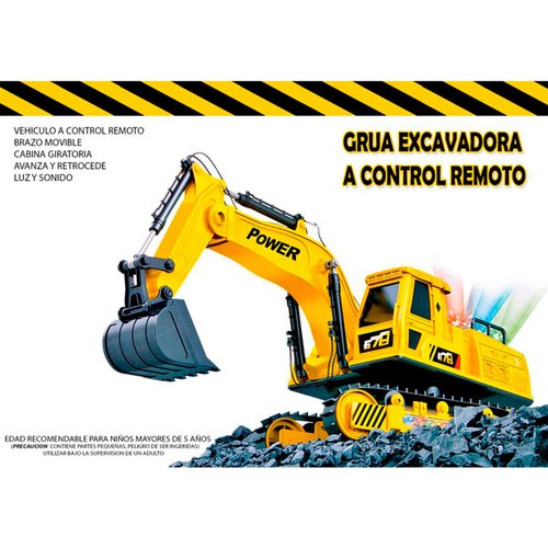 Pk Excavadora Juguetes Grua Control 150-02 Remoto Niños