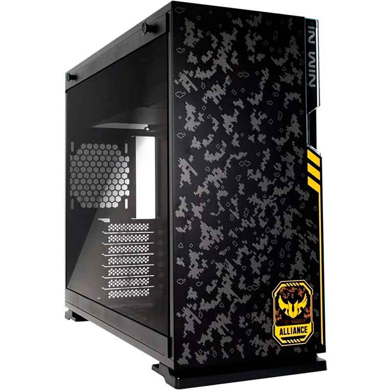Gabinete Gamer IN WIN 101 TUF GAMING RGB Media Torre Cristal Templado 