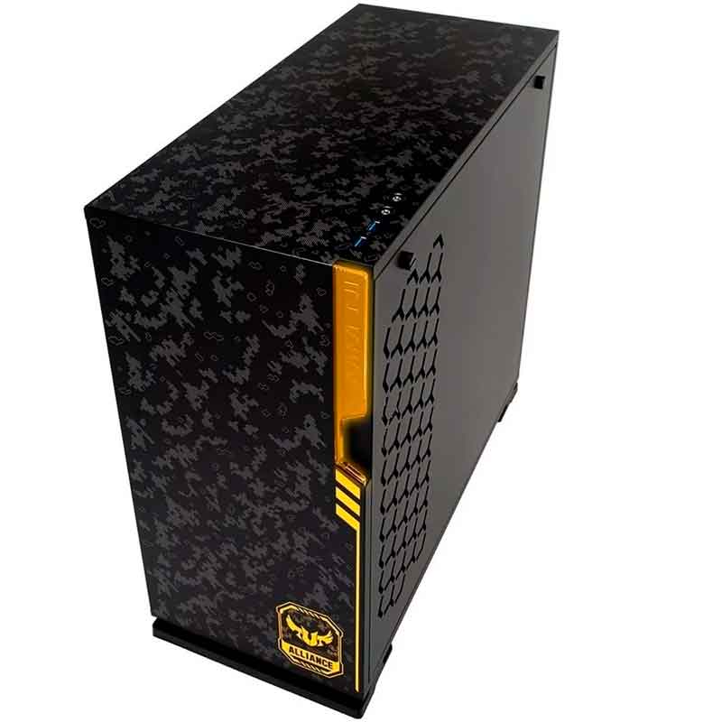 Gabinete Gamer IN WIN 101 TUF GAMING RGB Media Torre Cristal Templado 