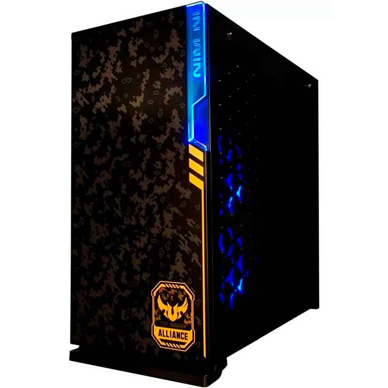 Gabinete Gamer IN WIN 101 TUF GAMING RGB Media Torre Cristal Templado 