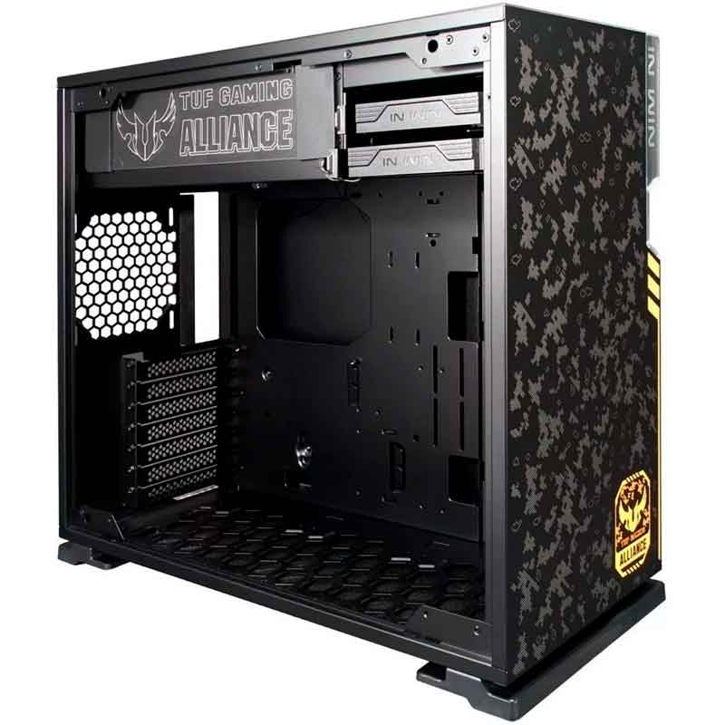 Gabinete Gamer IN WIN 101 TUF GAMING RGB Media Torre Cristal Templado 