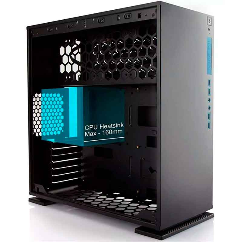 Gabinete Gamer IN WIN 303 BLACK ATX Media Torre Cristal Templado USB 3.0 