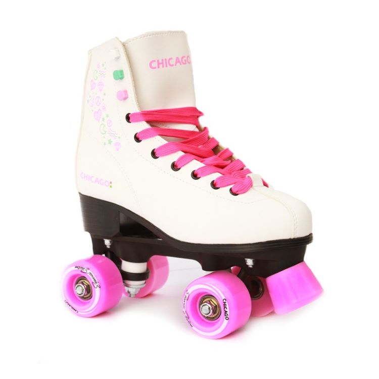 Patines Chicago Cool Peace and Love Blanco