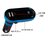 Transmisor Para Auto Bluetooth Botón Para Responder Llamadas Entrada Tarjeta Micro SD/USB/Cable Auxiliar Color Azul