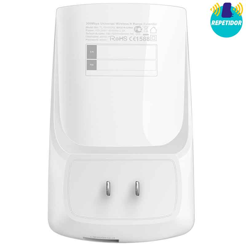 Repetidor Wifi TP-LINK TL-WA850RE inalambrico 2.4Ghz hasta 15 metros300Mbps 