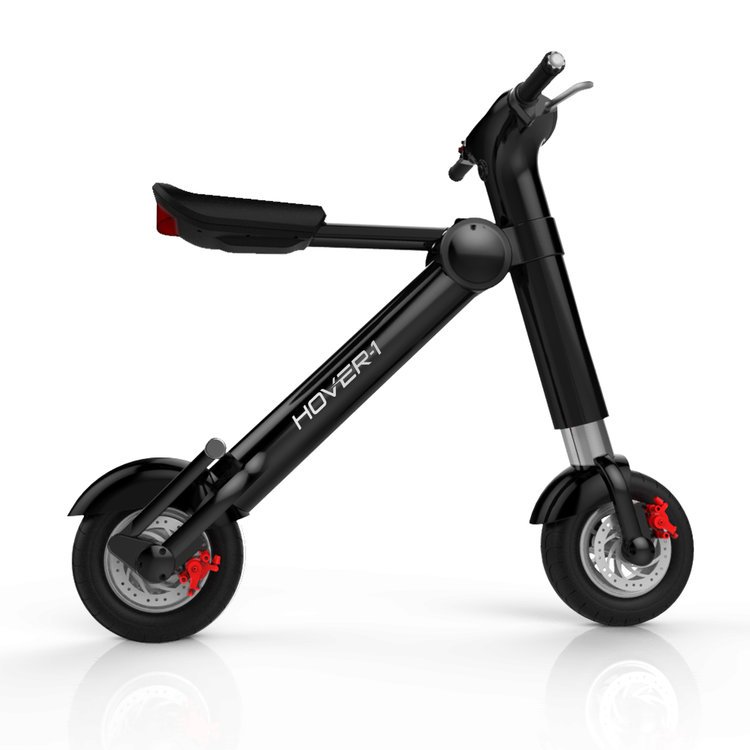 Scooter electrico HOVER-1 hy-hbke-blk, pantalla lcd digital, 20 mph, motor 250w, 36v, bateria recargable, negro (hy-hbke-blk)