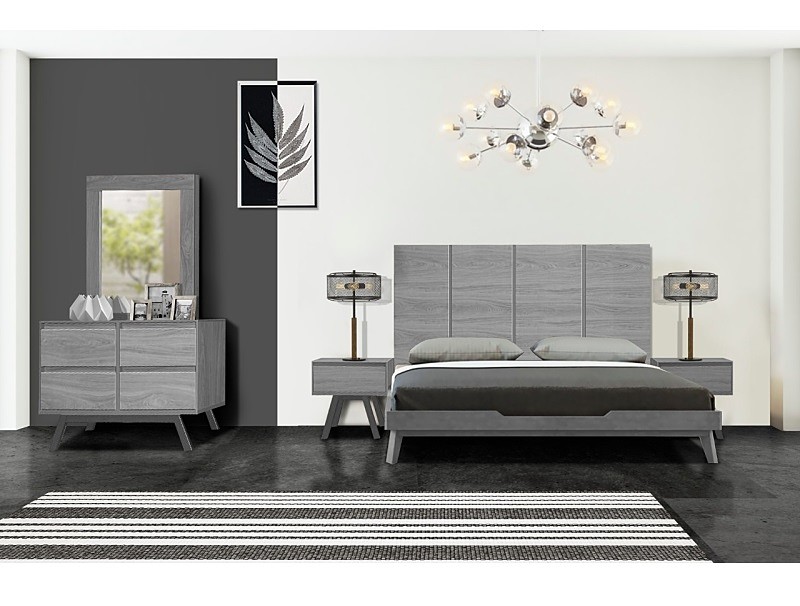 Recamara Patricia 5 Piezas Gris - Kessa