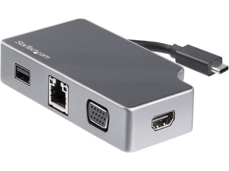 Adaptador USB-C Multipuertos HDMI y VGA - PD 95W - Mac Win Chrome StarTech.com DKT30CHVGPD