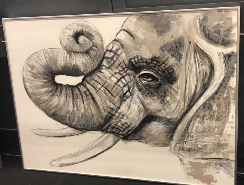 Cuadro Decorativo Elefante - Kessa