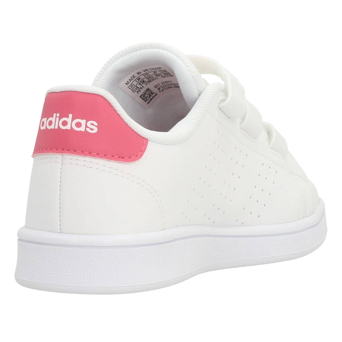 ADIDAS - ADVANTAGE C - NIÑO - BLANCO/ROSA