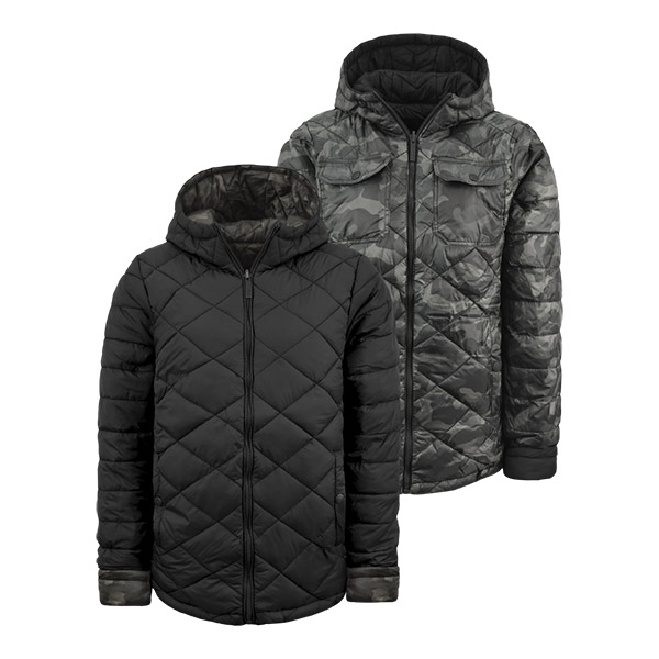 Chamarra Para Caballero Silver Spoon- Reversible- Aldebaran 006 Negro/Camuflaje