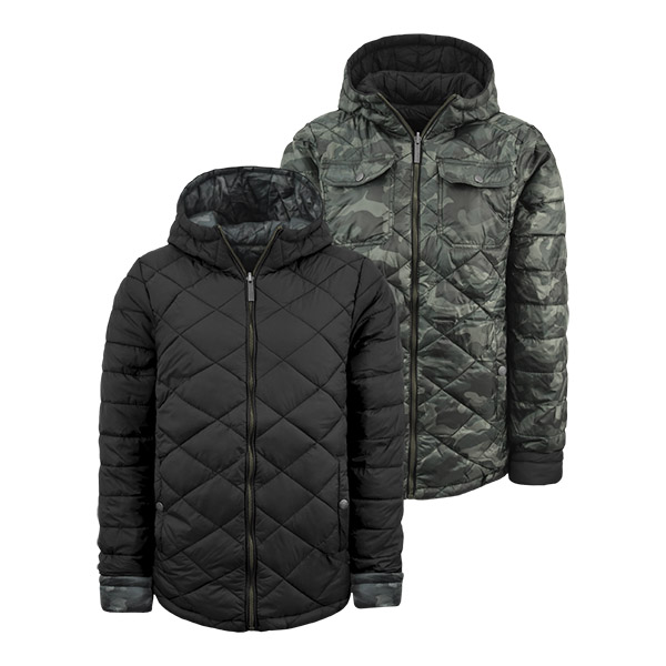 Chamarra Para Caballero Silver Spoon- Reversible- Aldebaran 006 Negro/Camuflaje