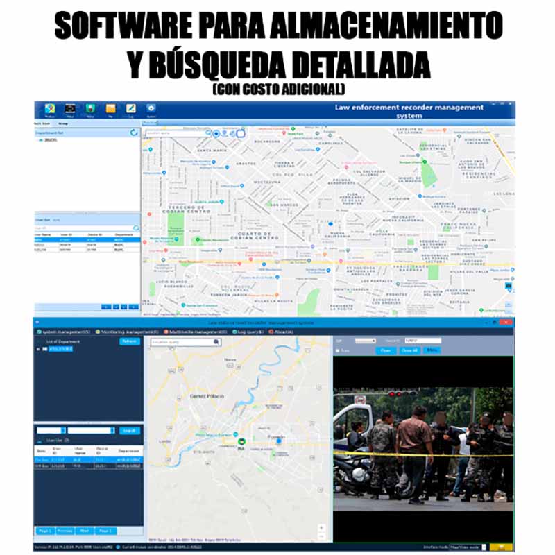 Body Cam Conexion 4g Bluetooth Gps Wifi Pantalla Tactil Ptt