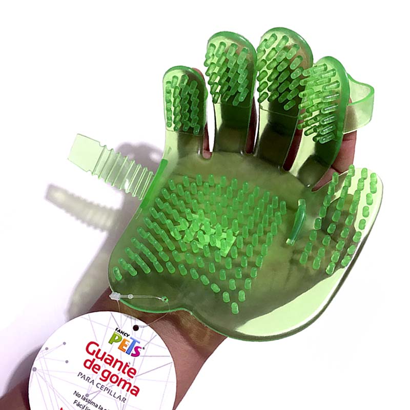 Guante Para Bañar Perros Manopla Baño Mascotas Quitapelo Seco O Mojado