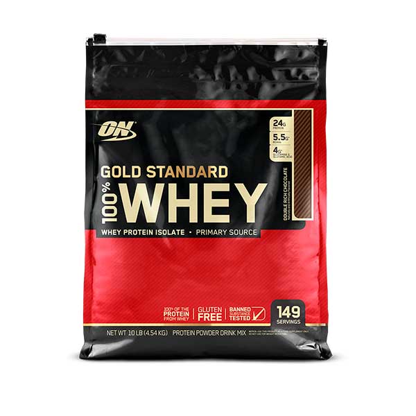Proteína Gold Standard Whey Sabor Doble Chocolate 10lb