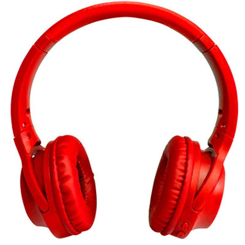 Diadema VORAGO HPB-200 Plegable Bluetooth 3.5MM Rojo HPB-200-RD 