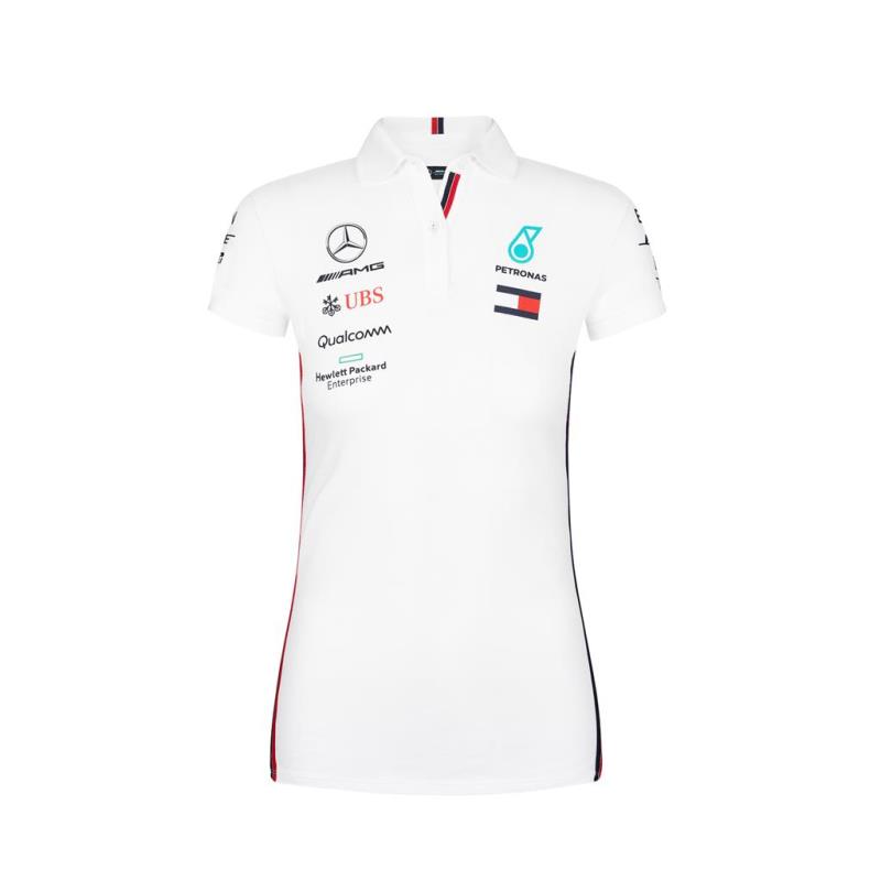 Playera polo Oficial para mujer Mercedes AMG Petronas NUEVO