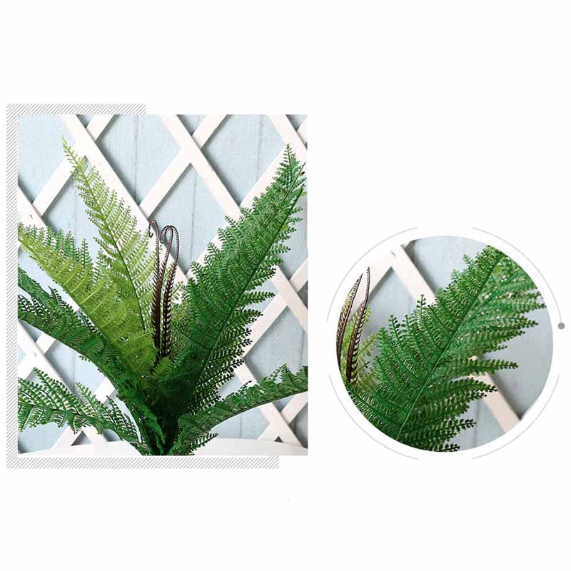 Planta Palma Bush Bicolor Artificial Para Decoracion 55cm de largo