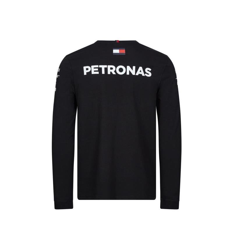 T Shirt oficial manga larga para hombre Mercedes AMG Petronas NUEVOS