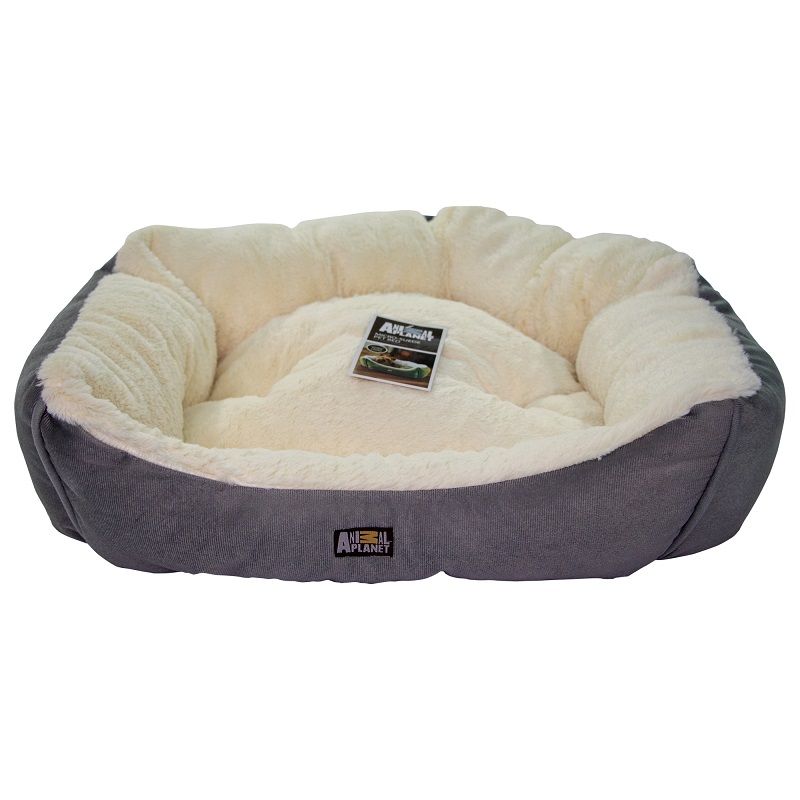 Pequeña Cama De Mascota Suede Gris