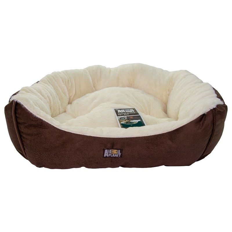 Pequeña Cama De Mascota Suede Café