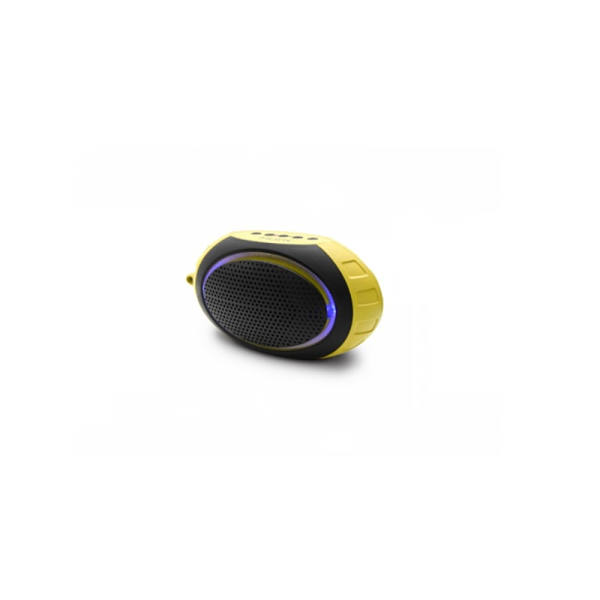 Bocina bluetooth  MISIK resistente al agua, lector SD, color amarillo  modeo MS211-A
