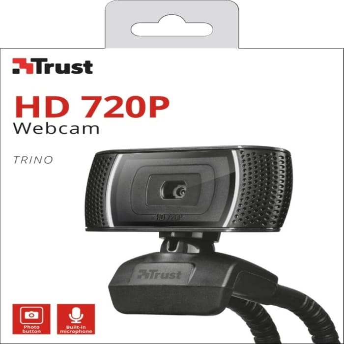 Cámara Web Negro Modelo Trino Hd Marca Trust
