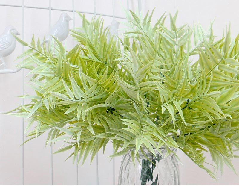 Planta Palma Bush Invierno Artificial Para Decorar 53 cm de largo