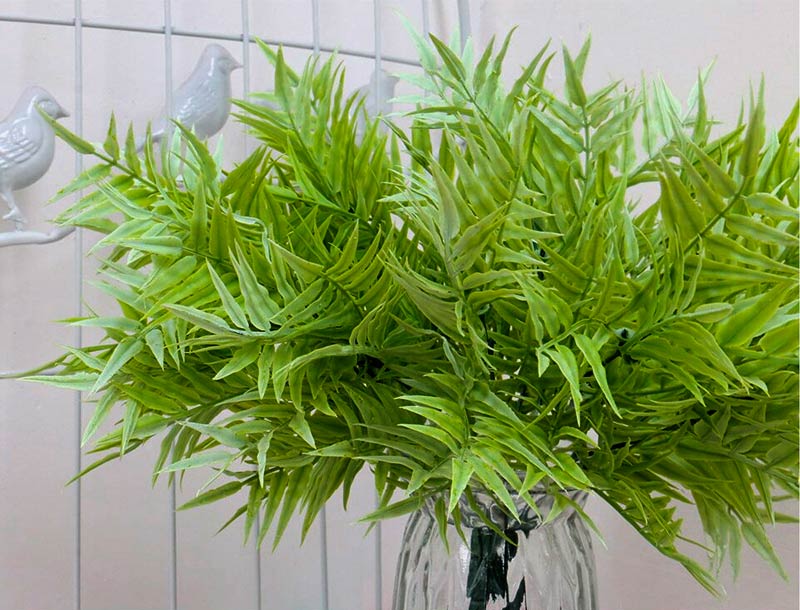 Planta Palma Bush Verano Artificial Para Decorar 40 cm de largo