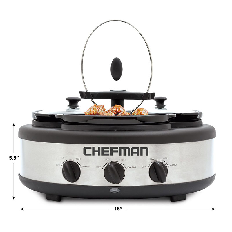 Buffetera / Triple Slow Cooker Chefman