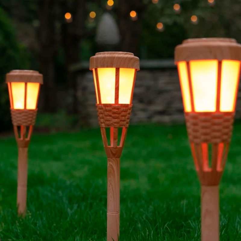 Lámpara de antorcha LED resistente al agua con luz de llama solar para  jardín al aire libre para patio 1pc Sywqhk Para estrenar