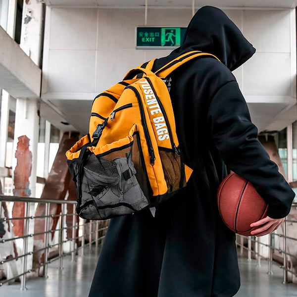 Mochila Backpack Bolsa Deportivo con Malla Gran Capacidad Polyester ImpermeableI Gimnasio Gym Exterior