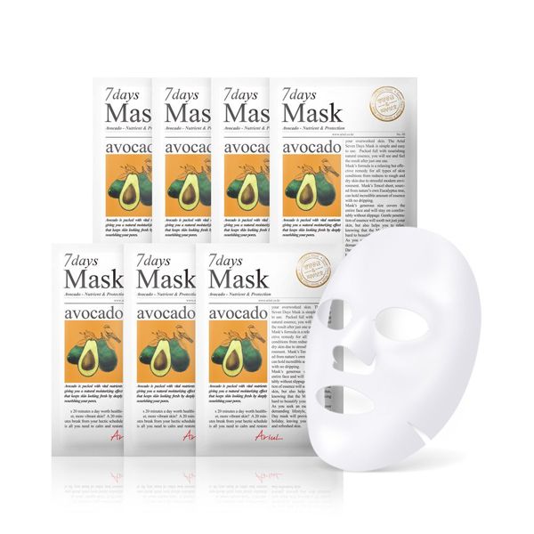 7 Days Mask Avocado, mascarilla de aguacate para nutrir y regenerar la piel