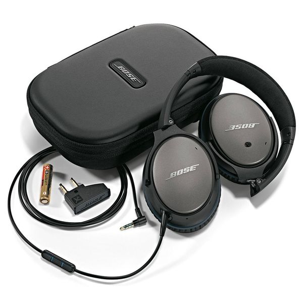 Audífonos Bose QuietComfort 25 con Cancelación de Ruido para Apple, Negro