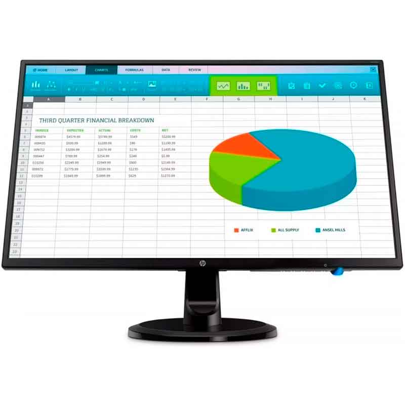 Monitor Hp N246v Led 23.8 Full Hd Widescreen Hdmi Negro
