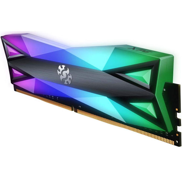 MEMORIA ADATA DDR4 UDIMM SPECTRIX D60G 8GB 3200 TITANIO RGB AX4U320038G16-ST60