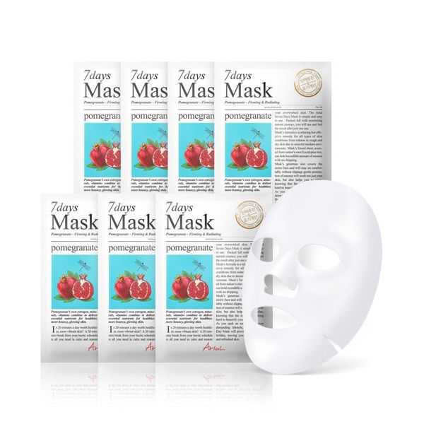 7 Days Mask Pomegranate, mascarilla de granada para nutrir y restaurar la piel