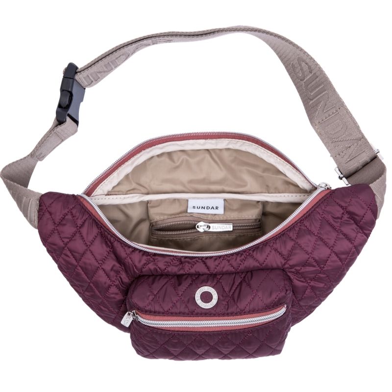 Cangurera Rombos Ciruela marca Sundar