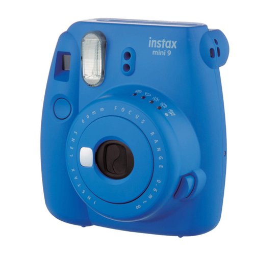 Cámara Instantánea Fujifilm Instax Mini 9 Azul Cobalto -Producto reacondicionado-