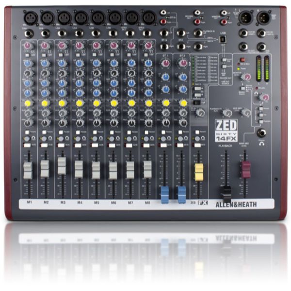 Mezcladora Allen & Heath Zed6014Fx 8 Canales Mono 16 Efectos Internos