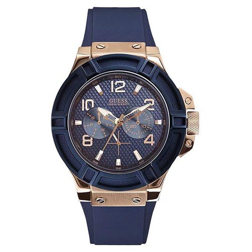 Reloj para caballero Guess Rigor W0247G3 Azul