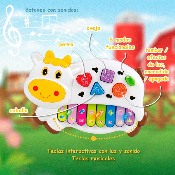 My Piano Vaca Niñas Baby Juguetes Baratos Bebes Niños 6600