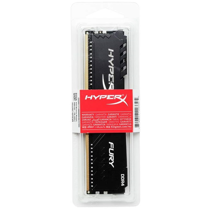Memoria Ram DDR4 Kingston HyperX Fury 3200MHz 8GB PC4-25600 Negra HX432C16FB3/8